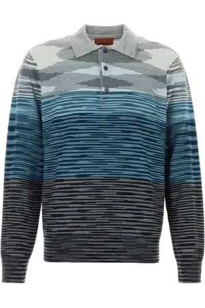 Missoni Koszulki, Mężczyzna, Wielobarwność, 4XL, Wyhaftowany wełniany polo