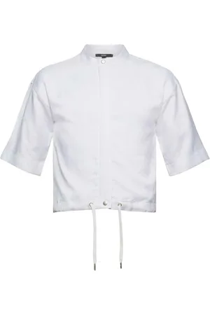 ESPRIT Kurtki, Kobieta, Biały, M, Biały Bolero Damski Elegancki
