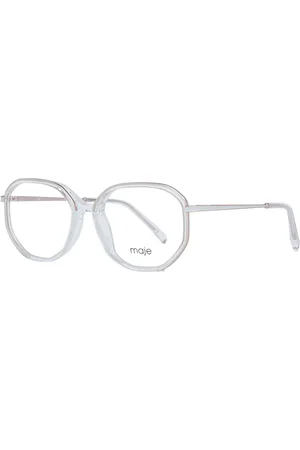 Maje Akcesoria, Kobieta, Biały, ONE SIZE, Przezroczyste Okrągłe Okulary Optyczne