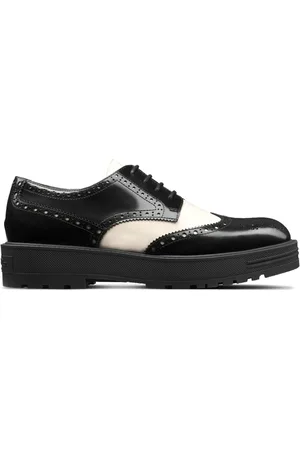 Dior Buty, Kobieta, Czarny, 37 EU, Czarne Skórzane Lordsy Elegancki Styl