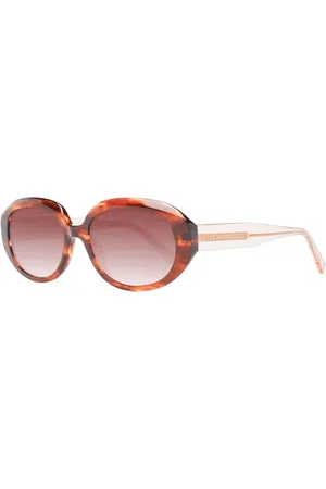 Ted Baker Akcesoria, Kobieta, brązowy, ONE SIZE, Wielokolorowe Okulary Przeciwsłoneczne Owalny Gradient