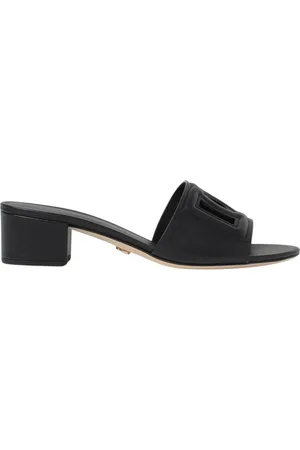 Dolce & Gabbana Buty, Kobieta, Czarny, 36 EU, Różowe sandały na obcasie