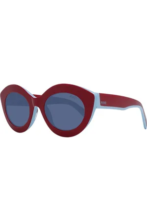 Emilio Pucci Akcesoria, Kobieta, Czerwony, ONE SIZE, Czerwone Okulary Przeciwsłoneczne Cat Eye