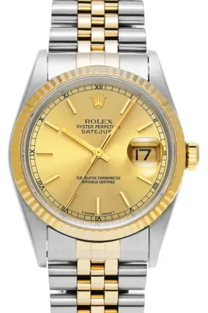 Rolex Pre-owned, Mężczyzna, Żółty, ONE SIZE, Pre-owned Stainless Steel watches