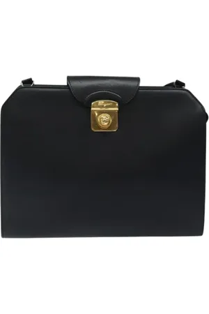 Salvatore Ferragamo Pre-owned, Kobieta, Czarny, ONE SIZE, Skóra, Pre-owned skórzane torby na ramię