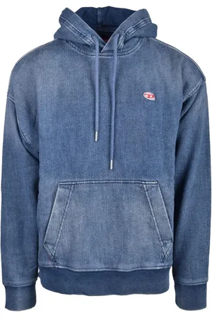 Diesel Bluzy, Mężczyzna, Niebieski, L, Bawełna, Stylowy Top Dzianinowy