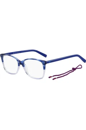 M Missoni Akcesoria, Kobieta, Niebieski, ONE SIZE, Niebieskie Stylowe Okulary Optyczne z Acetat