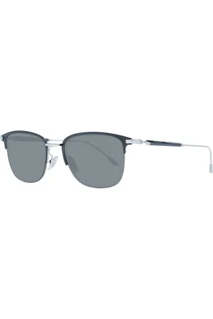 Longines Akcesoria, Mężczyzna, Czarny, ONE SIZE, Czarne Okulary Męskie Styl Trapezium