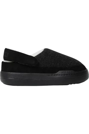 Moon Boot Buty, Kobieta, Czarny, 41 EU, Klasyczne Zimowe Kapcie Slip-On