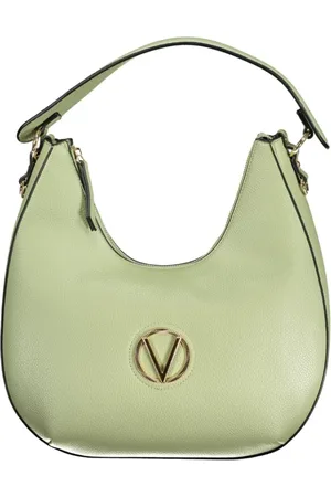 Valentino by Mario Valentino Torebki, Kobieta, Zielony, ONE SIZE, Len, Zielona torba z polietylenu z paskiem na ramię