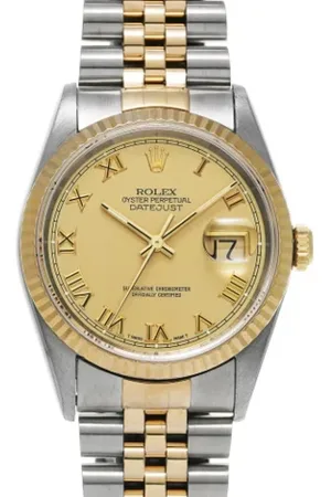 Rolex Pre-owned, Mężczyzna, Żółty, ONE SIZE, Pre-owned Stainless Steel watches