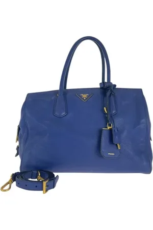 Prada Pre-owned, Kobieta, Niebieski, ONE SIZE, Skóra, Pre-owned Skórzane torebki