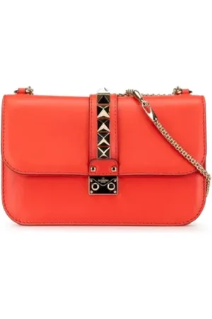 VALENTINO Pre-owned, Kobieta, Żółty, ONE SIZE, Skóra, Pre-owned skórzane torby na ramię