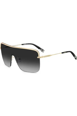 Missoni Akcesoria, unisex, Żółty, ONE SIZE, Okulary Przeciwsłoneczne Metalowe Zig Zag