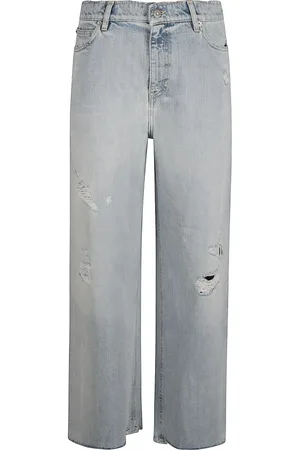 Golden Goose Jeansy, Kobieta, Niebieski, W27, Zniszczone Wybielone Dżinsy Boyfriend