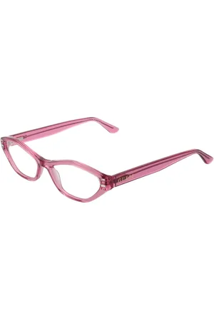 Guess Akcesoria, Kobieta, Różowy, ONE SIZE, Różowe Okulary Optyczne Damskie Styl Owalny