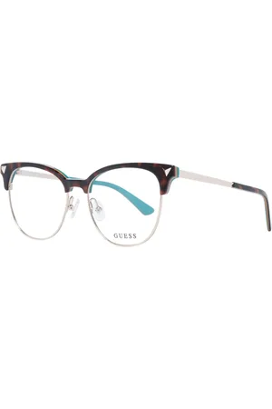 Guess Akcesoria, Kobieta, brązowy, ONE SIZE, Brązowe Okulary Optyczne Browline Dla Kobiet