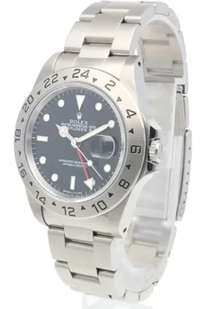 Rolex Pre-owned, Mężczyzna, Czarny, ONE SIZE, Pre-owned Stainless Steel watches