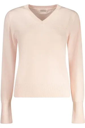 Guess Swetry, Kobieta, Różowy, XS, Różowy Wełniany Sweter