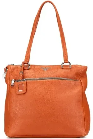 Prada Pre-owned, Kobieta, Pomarańczowy, ONE SIZE, Skóra, Pre-owned Leather totes