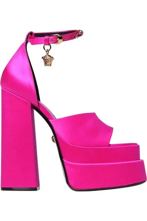 VERSACE Buty, Kobieta, Różowy, 37 EU, Fuchsia Medusa Platformowe Szpilki