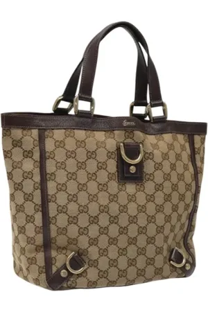 Gucci Pre-owned, Kobieta, Beżowy, ONE SIZE, Skóra, Pre-owned Canvas gucci-bags
