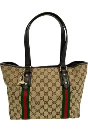 Gucci Pre-owned, Kobieta, Beżowy, ONE SIZE, Pre-owned Canvas gucci-bags