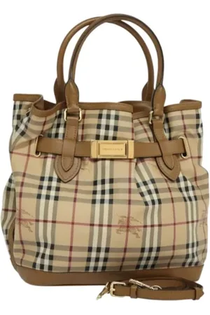 Burberry Pre-owned, Kobieta, Beżowy, ONE SIZE, Skóra, Pre-owned Skórzane torebki