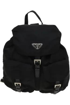 Prada Pre-owned, Kobieta, Czarny, ONE SIZE, Nylon, Pre-owned Nylon backpacks