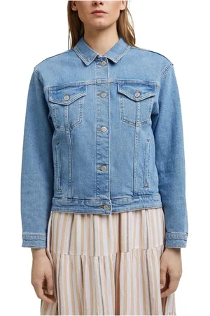 ESPRIT Kurtki, Kobieta, Niebieski, S, Denim, Czasowa Kurtka w Niebieskim dla Kobiet