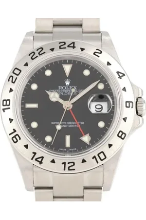 Rolex Pre-owned, Mężczyzna, Czarny, ONE SIZE, Pre-owned Stainless Steel watches