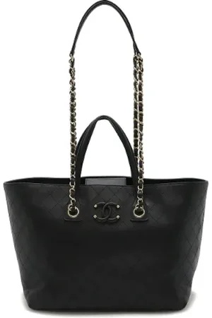CHANEL Pre-owned, Kobieta, Czarny, ONE SIZE, Skóra, Pre-owned Leather totes