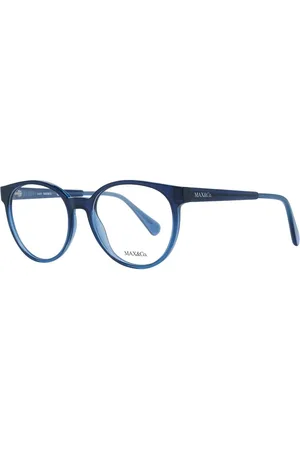 Max&Co. Akcesoria, Kobieta, Niebieski, ONE SIZE, Niebieskie Okulary Optyczne Damskie Okrągłe Pełna oprawka