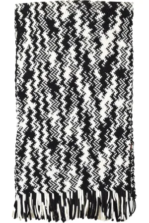 Missoni Akcesoria, Kobieta, Czarny, ONE SIZE, Wełniany Szal - Opis: Szal