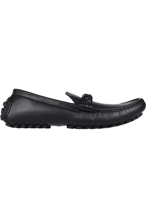 Gianvito Rossi Buty, Mężczyzna, Czarny, 45 EU, Skóra, Stylowe skórzane mokasyny z gumową podeszwą