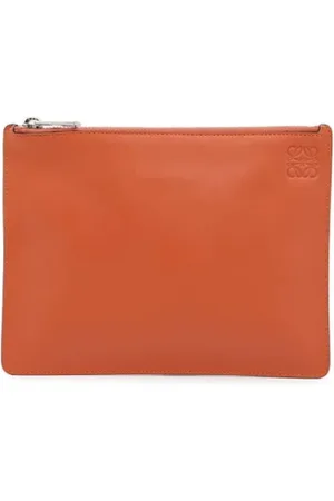 Loewe Pre-owned, Kobieta, Pomarańczowy, ONE SIZE, Skóra, Pre-owned Leather pouches