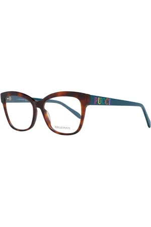 Emilio Pucci Akcesoria, Kobieta, brązowy, ONE SIZE, Brązowe Okulary Optyczne Damskie Styl Motyla