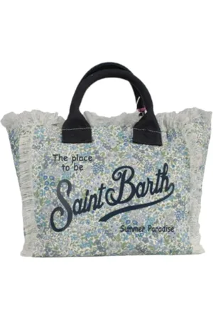 MC2 SAINT BARTH Torebki, Kobieta, Niebieski, ONE SIZE, Torba na ramię Liberty Betsy Print