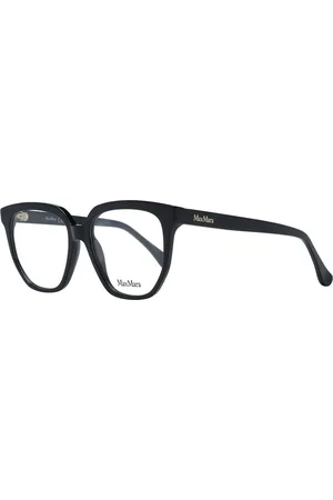 Max Mara Akcesoria, Kobieta, Czarny, ONE SIZE, Czarne Okulary Optyczne Damskie Kwadratowy Styl