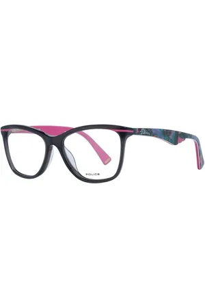 Police Akcesoria, Kobieta, Wielobarwność, ONE SIZE, Kolorowe Okulary Optyczne Damskie Styl Trapezium