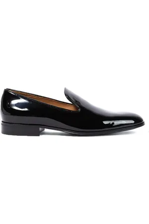 Gianvito Rossi Buty, Mężczyzna, Czarny, 44 EU, Klasyczne czarne mokasyny dla mężczyzn