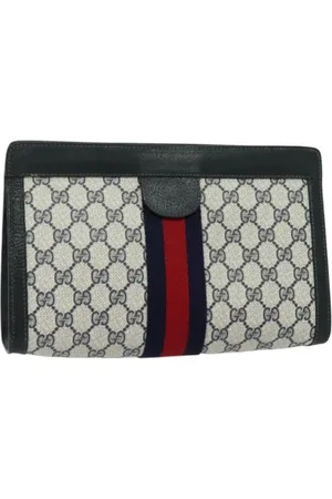 Gucci Pre-owned, Kobieta, Niebieski, ONE SIZE, Skóra, Pre-owned Leather clutches