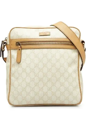 Gucci Pre-owned, Kobieta, Beżowy, ONE SIZE, Skóra, Pre-owned Plastic crossbody-bags