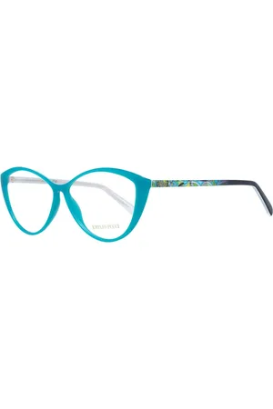 Emilio Pucci Akcesoria, Kobieta, Zielony, ONE SIZE, Zielone Okulary Optyczne Cat Eye