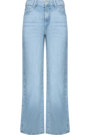 7 for all Mankind Jeansy, Kobieta, Niebieski, W26, Denim, Retro Flare Denim Jeansy