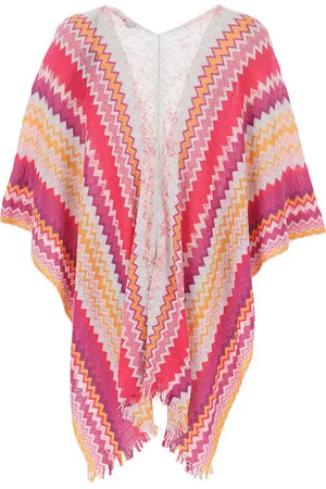 Missoni Kurtki, Kobieta, Wielobarwność, ONE SIZE, Luksusowy Bawełniany Wiskozyowy Płaszcz