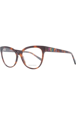 Emilio Pucci Akcesoria, Kobieta, brązowy, ONE SIZE, Brązowe Okulary Optyczne Cat Eye