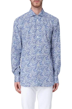 Kiton Koszule, Mężczyzna, Niebieski, 4XL, Kaszmir, Niebieski Sweter z kaszmiru z dekoltem w serek