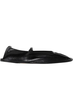 Hereu Buty, Kobieta, Czarny, 37 EU, Czarne Skórzane Mary Jane Flats