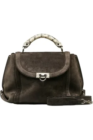 Salvatore Ferragamo Pre-owned, Kobieta, Szary, ONE SIZE, Skóra, Pre-owned Skórzane torebki